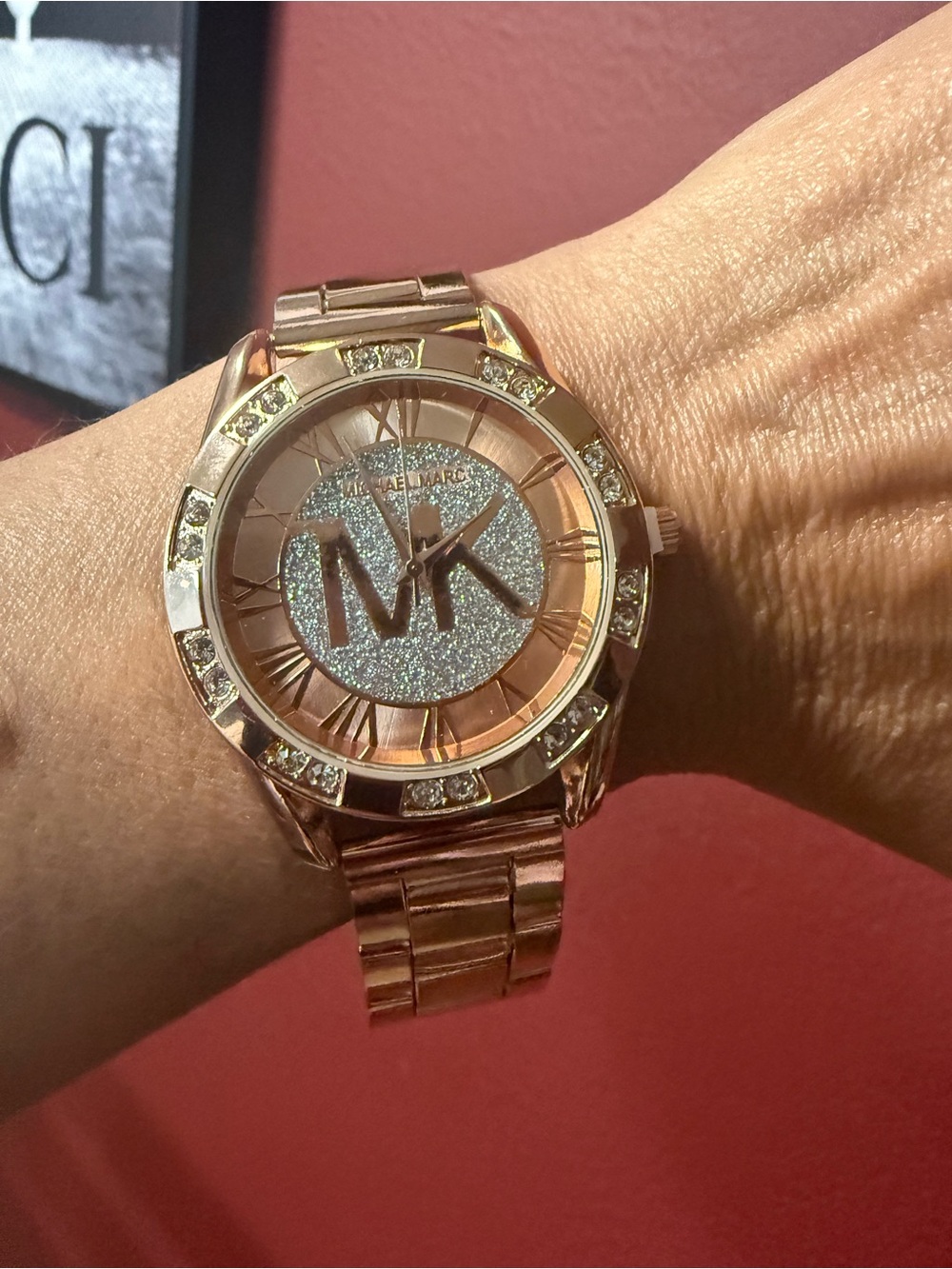 Rose Gold MK Logo Women’s Watch